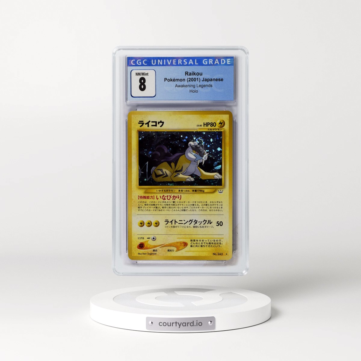 2000 Awakening Legends Raikou - Holo (CGC 8 NM-MT)