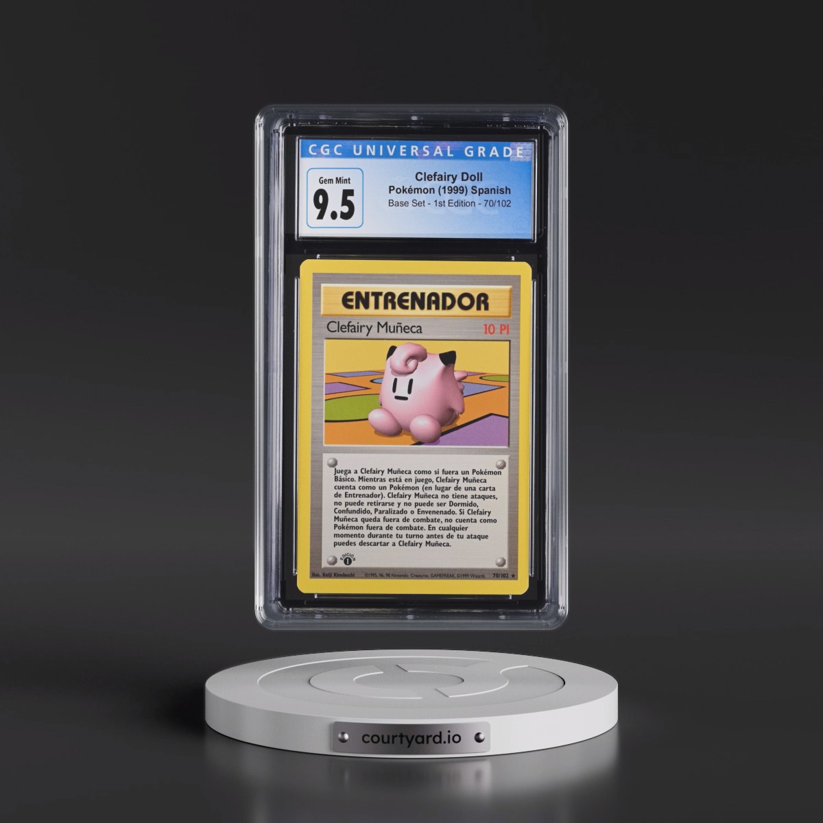 1999 Base Set #70/102 Clefairy Doll - 1st Edition (CGC 10 GEM MINT)