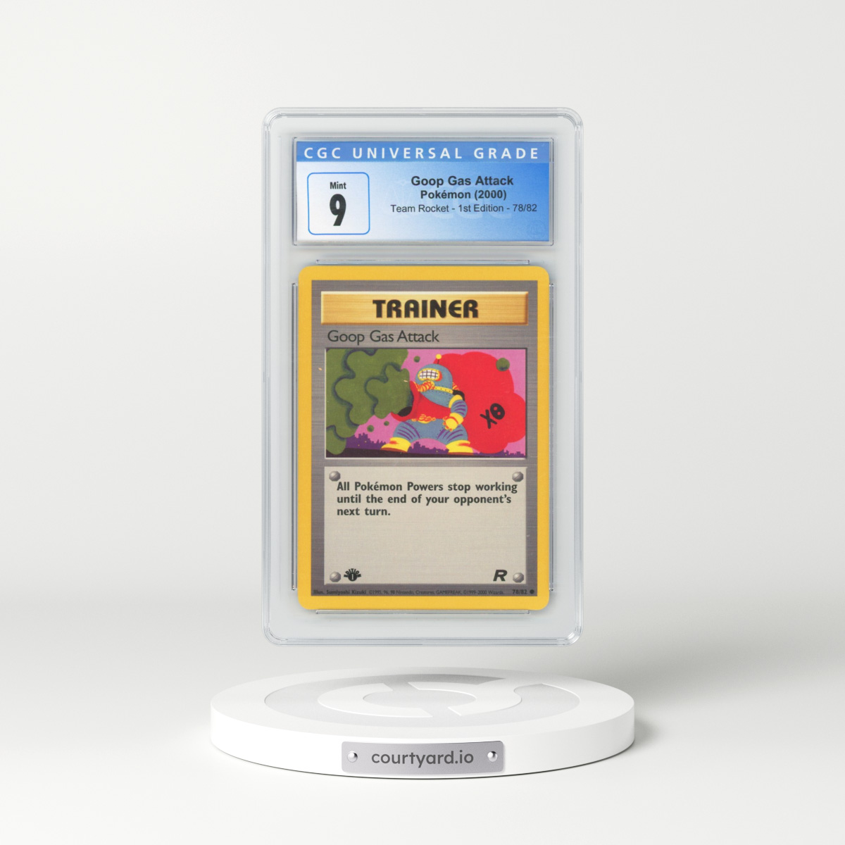 2000 Team Rocket #78/82 Goop Gas Attack - 1st Edition 1st Edition (CGC 9 MINT)