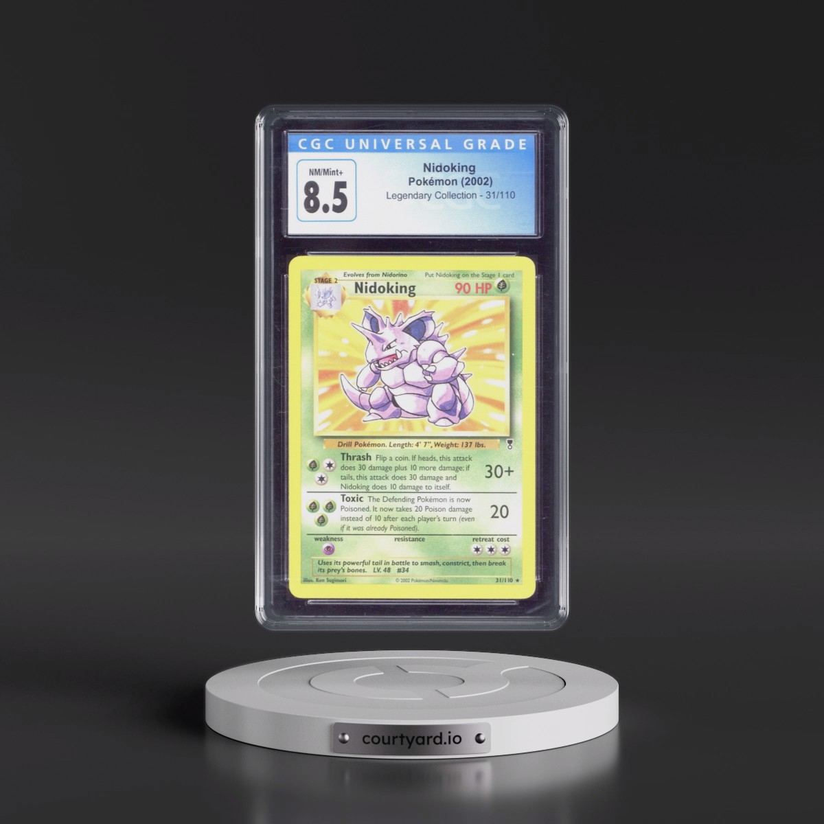 2002 Legendary Collection #31/110 Nidoking (CGC 8.5 NM-MT+)