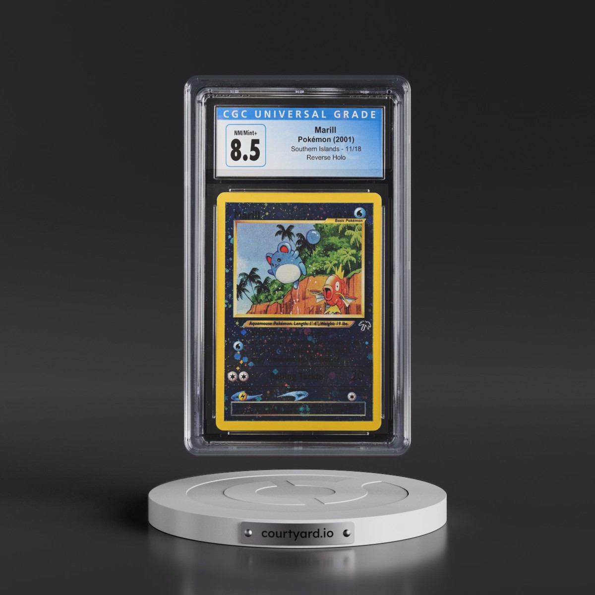 2001 Southern Islands #11/18 Marill - Reverse Holo (CGC 8.5 NM-MT+)