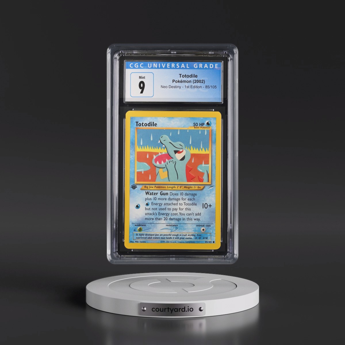 2002 Neo Destiny #85/105 Totodile - 1st Edition 1st Edition (CGC 9 MINT)