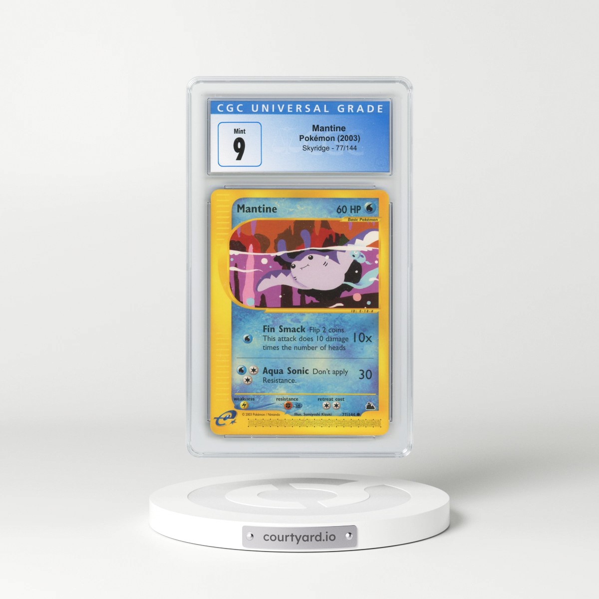 2003 Skyridge #77/144 Mantine (CGC 9 MINT)