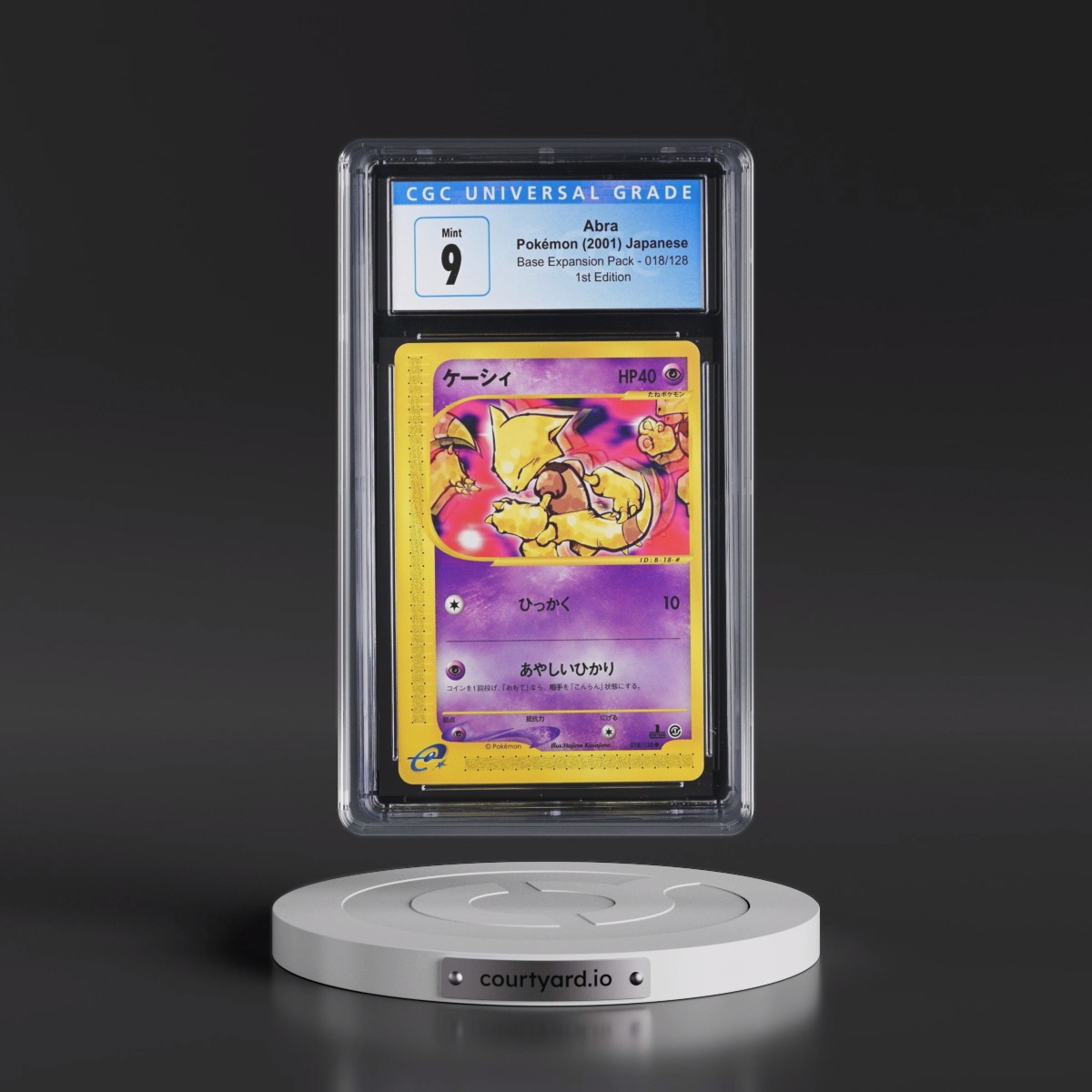 2001 Base Expansion Pack #018/128 Abra - 1st Edition (CGC 9 MINT)