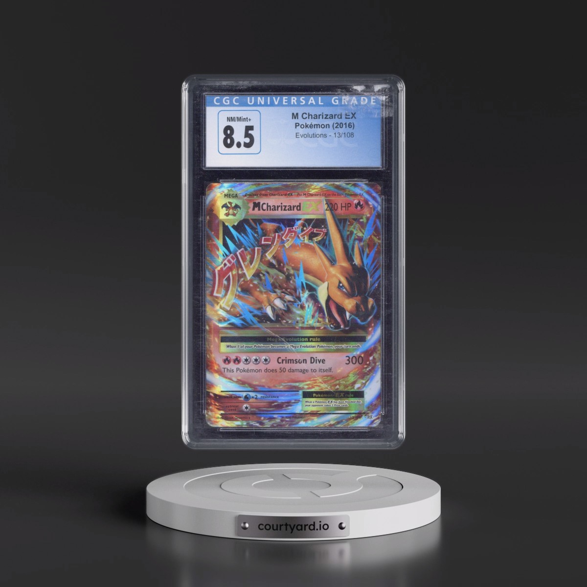 2016 Evolutions #13/108 M Charizard EX - Holo (CGC 8.5 NM-MT+)