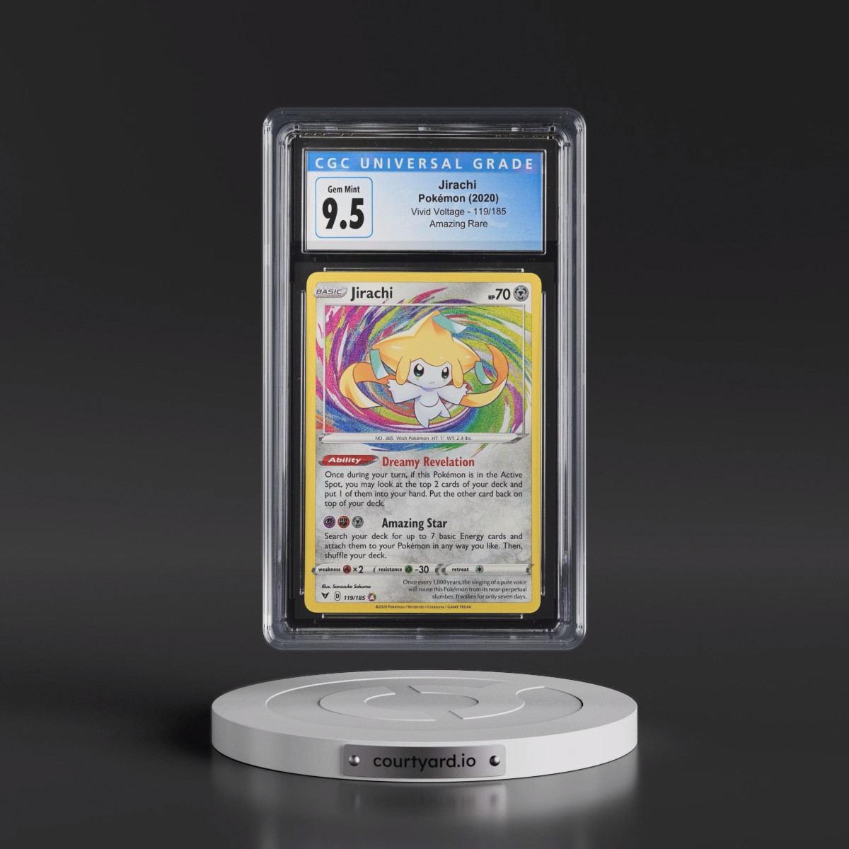 2020 Vivid Voltage #119/185 Jirachi - Amazing Rare Holo (CGC 10 GEM MINT)