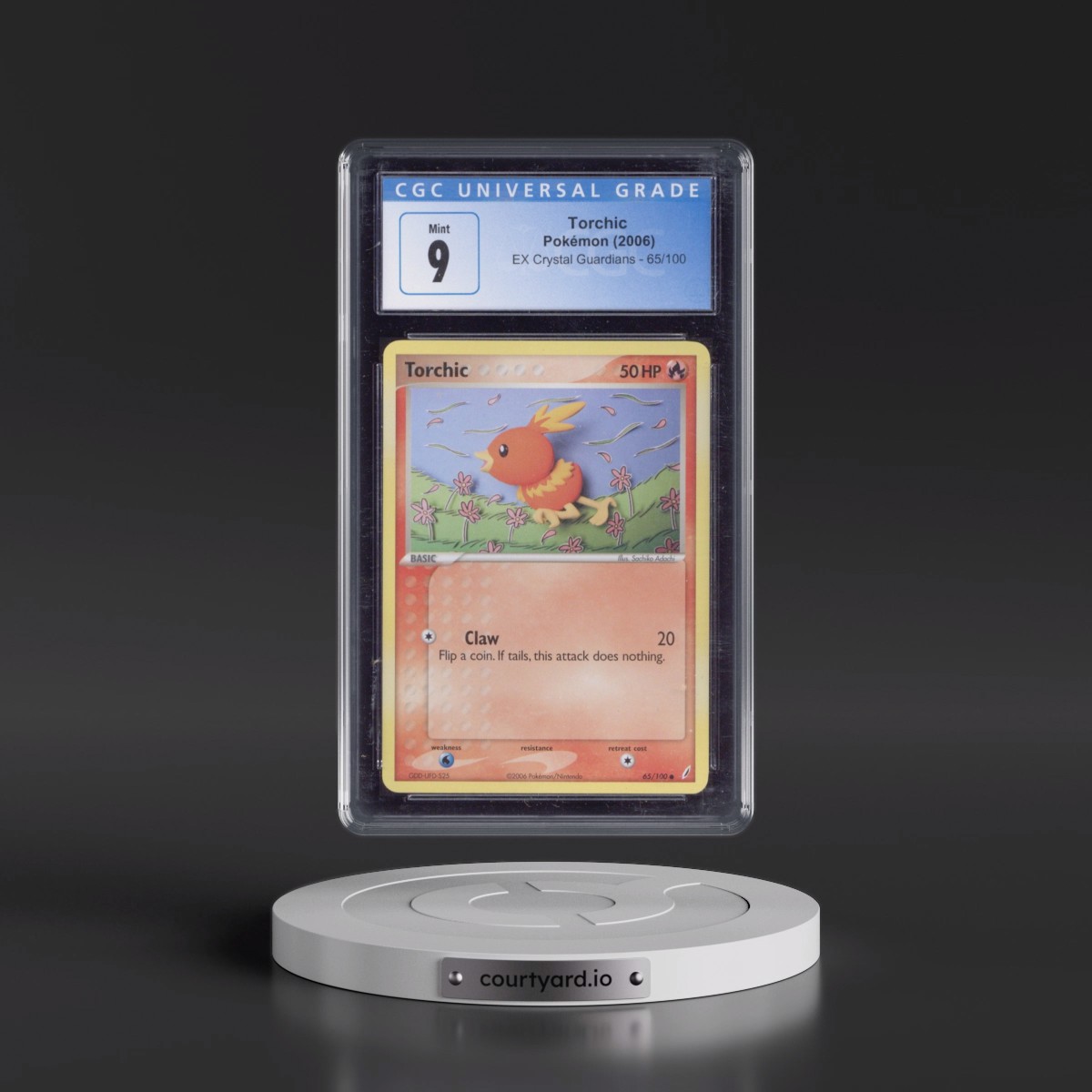 2006 EX Crystal Guardians #65/100 Torchic (CGC 9 MINT)