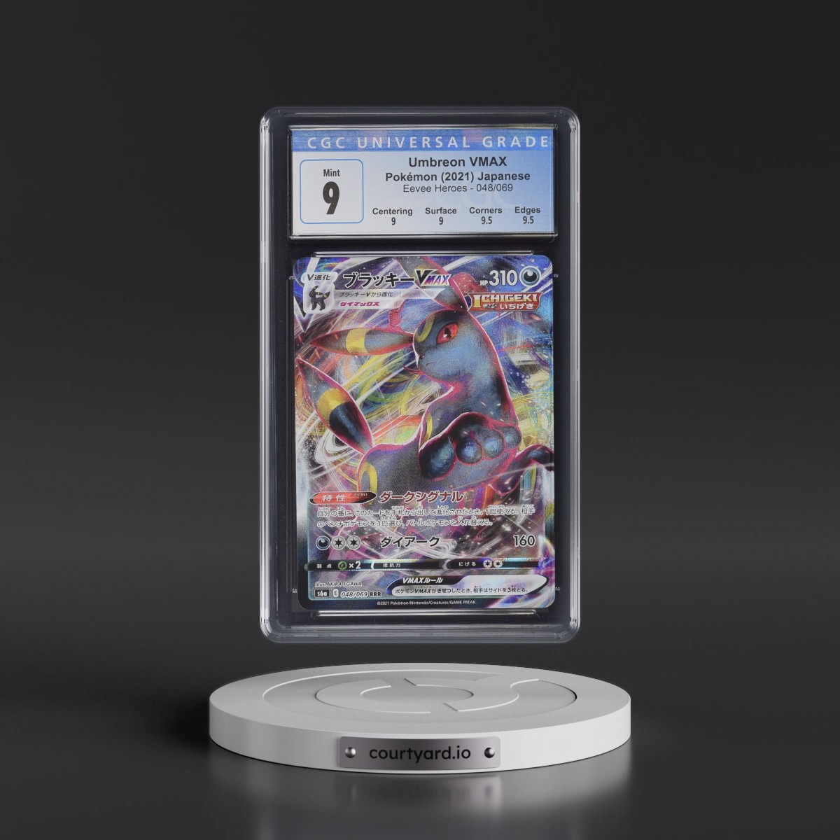 2021 Eevee Heroes #048/069 Umbreon VMAX - Holo (CGC 9 MINT)