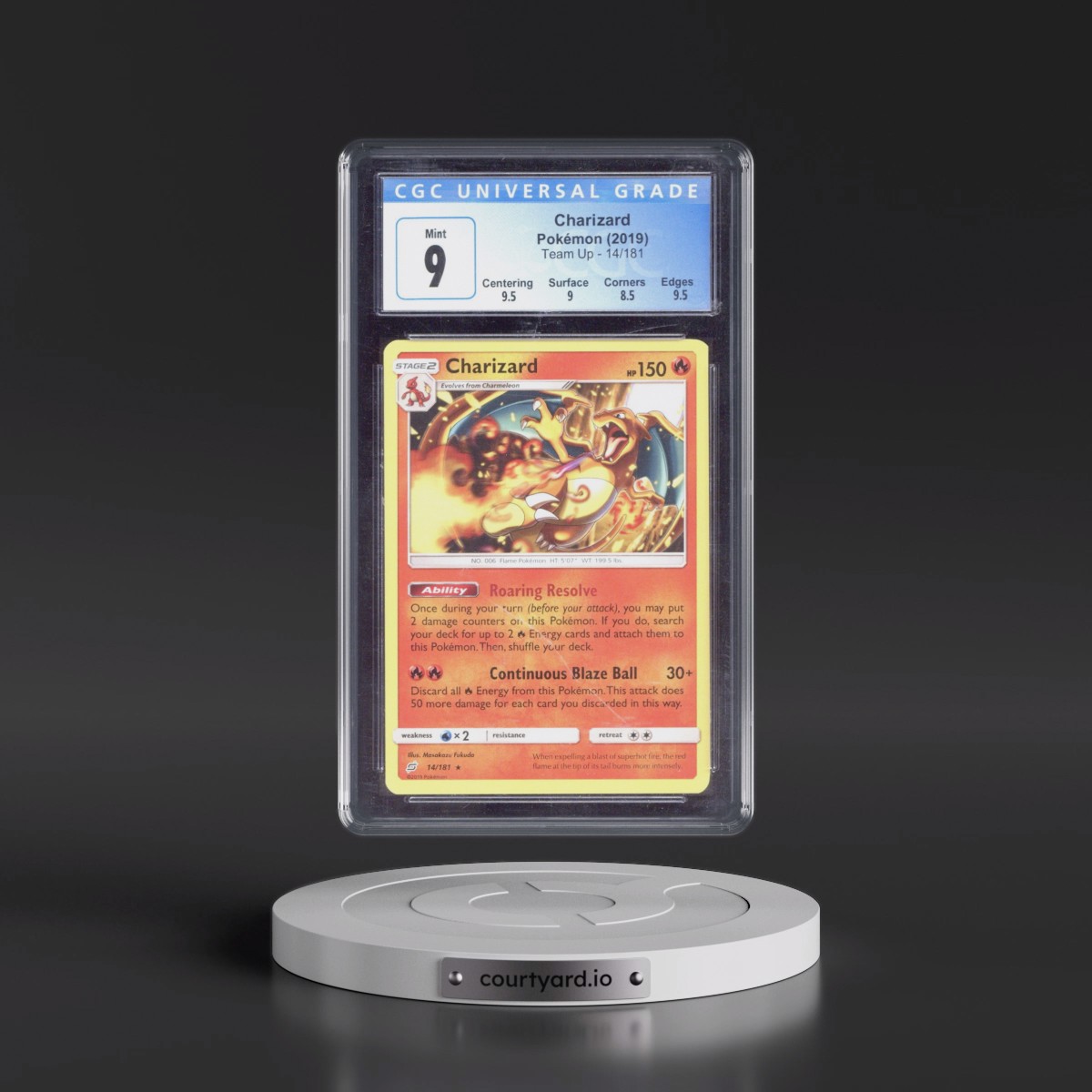 2019 Team Up #14/181 Charizard (CGC 9 MINT)
