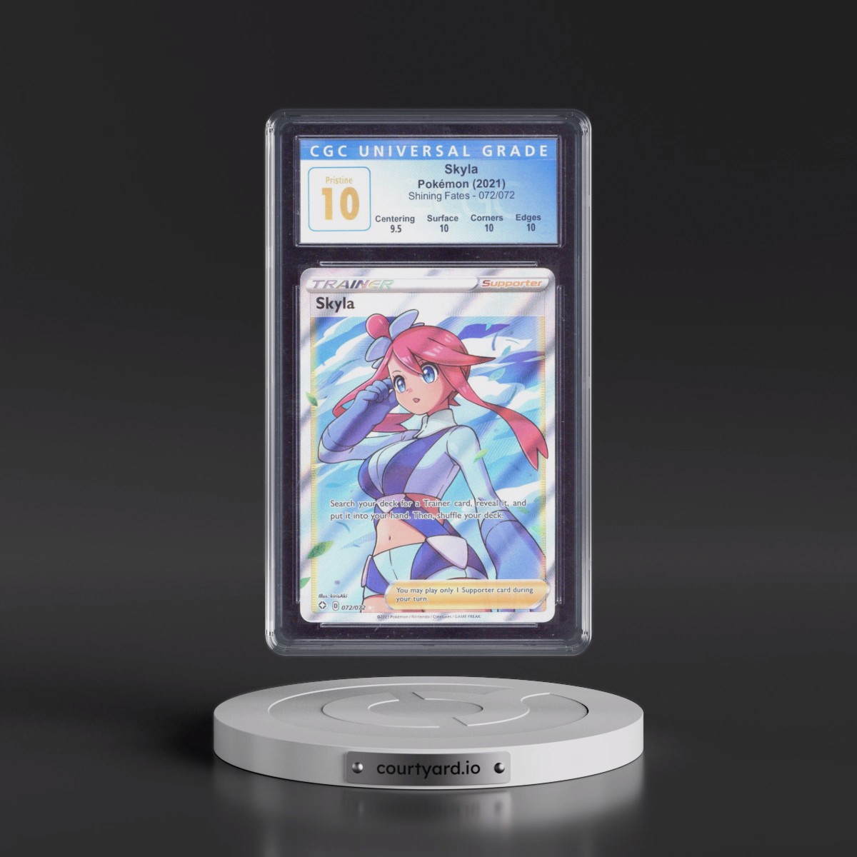 2021 Shining Fates #072/072 Skyla - Ultra Rare Holo (CGC 10 PRISTINE)