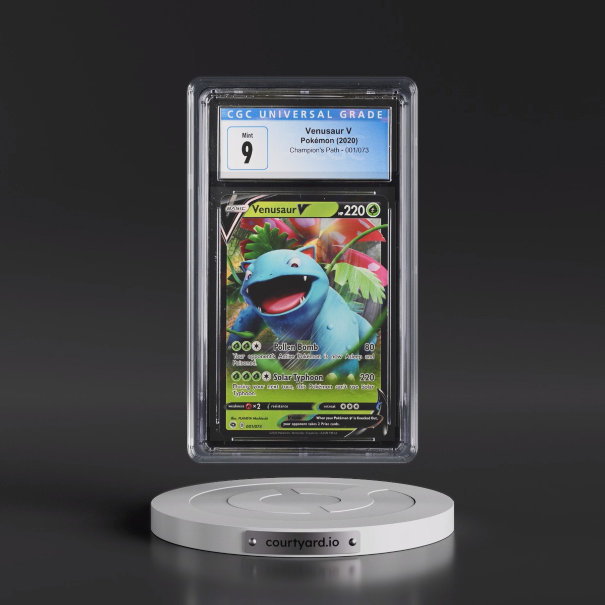 2020 Champion's Path #001/073 Venusaur V - Holo (CGC 9 MINT)