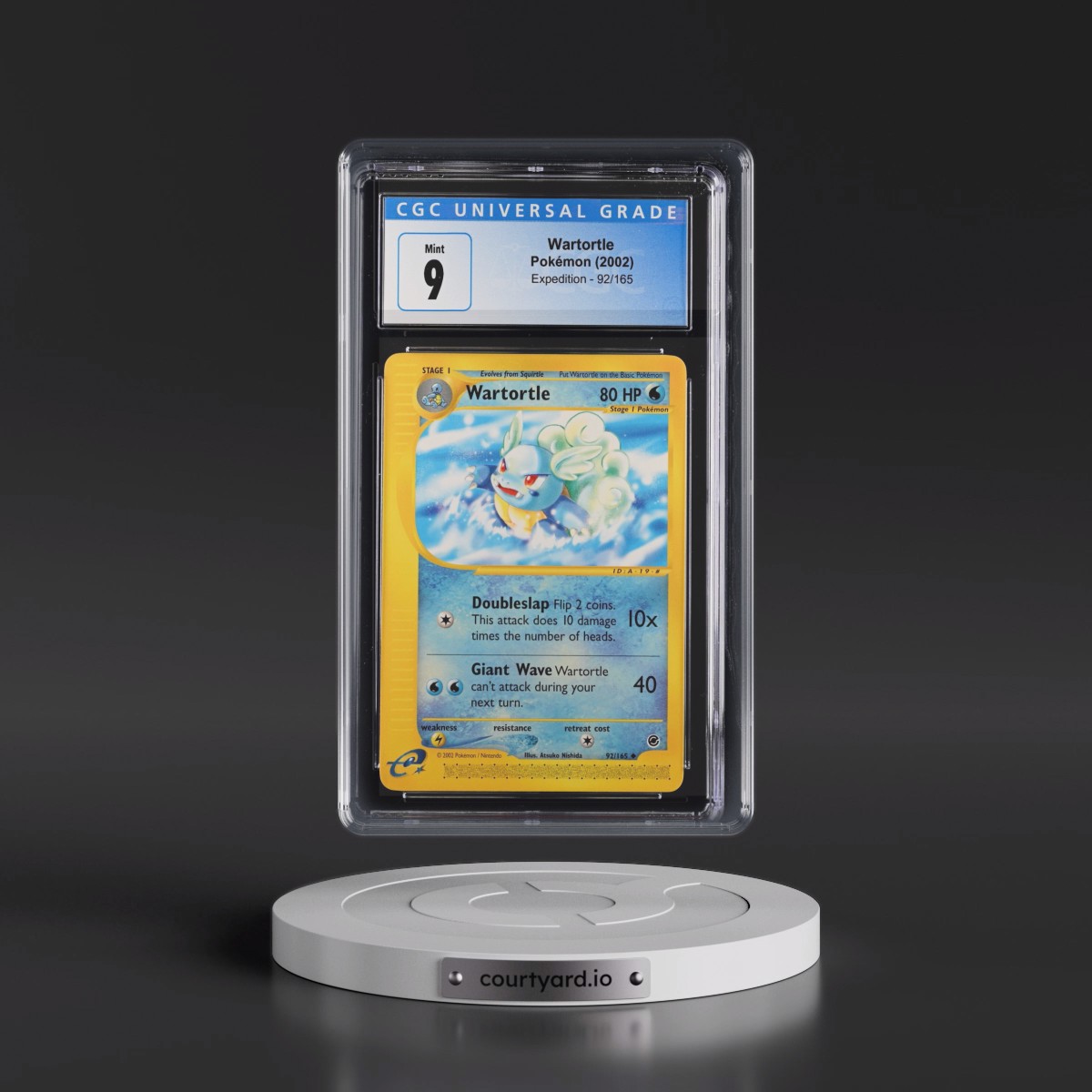 2002 Expedition #92/165 Wartortle (CGC 9 MINT)
