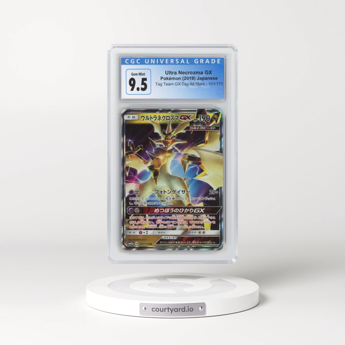 2019 TAG TEAM GX: Tag All Stars #101/173 Ultra Necrozma GX - Holo (CGC 10 GEM MINT)