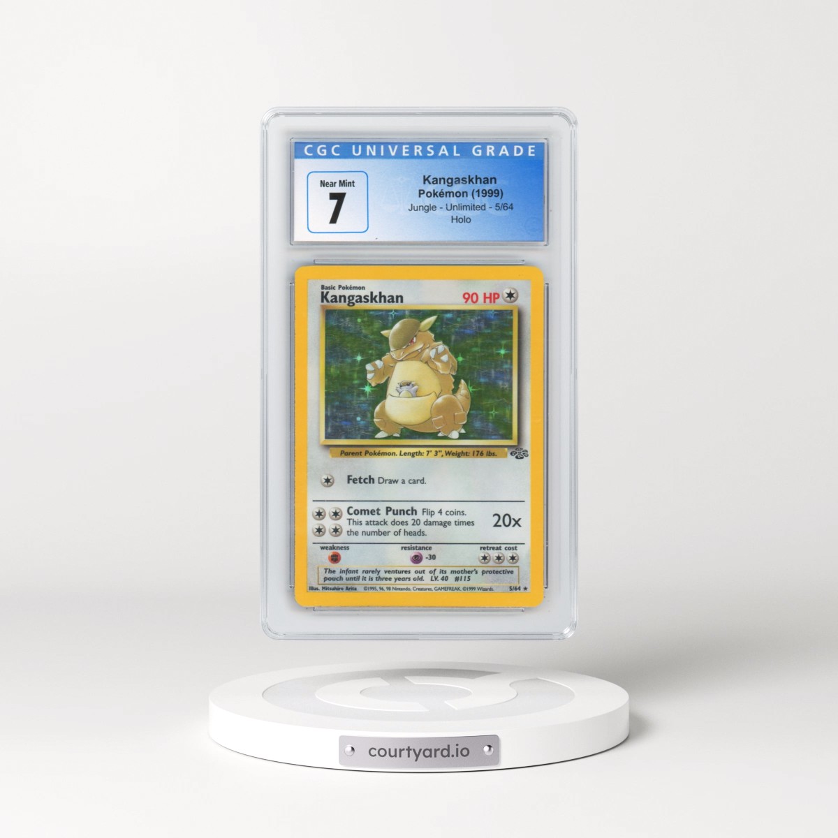 1999 Jungle #5/64 Kangaskhan - Holo (CGC 7 NM)