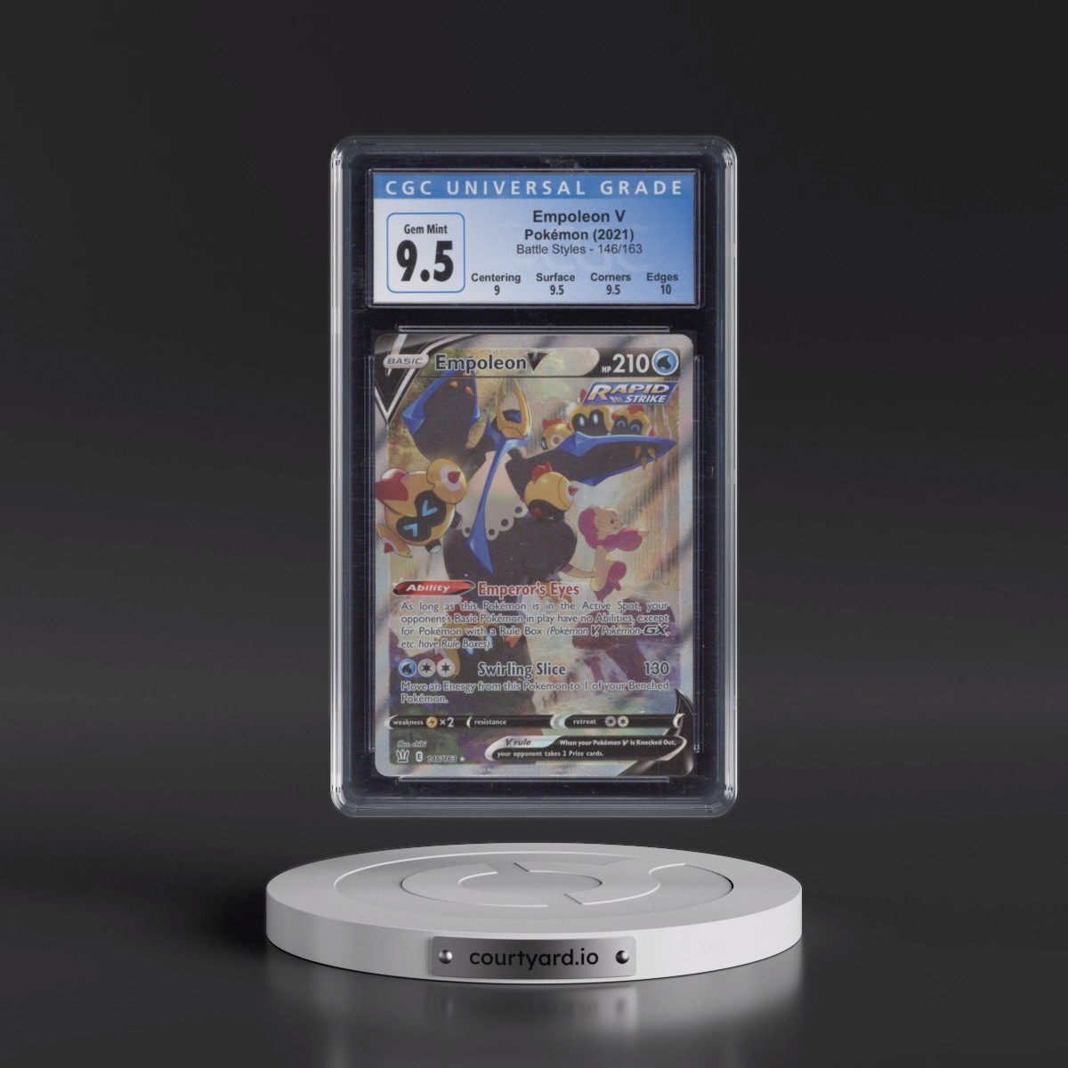 2021 Battle Styles #146/163 Empoleon V - Ultra Rare Holo (CGC 10 GEM MINT)