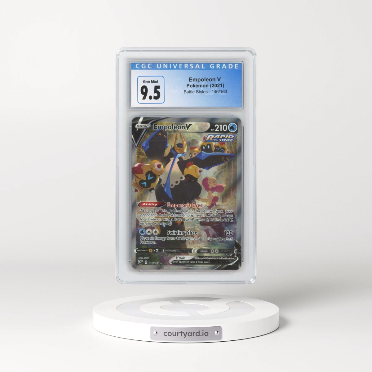 2021 Battle Styles #146/163 Empoleon V - Ultra Rare Holo (CGC 10 GEM MINT)