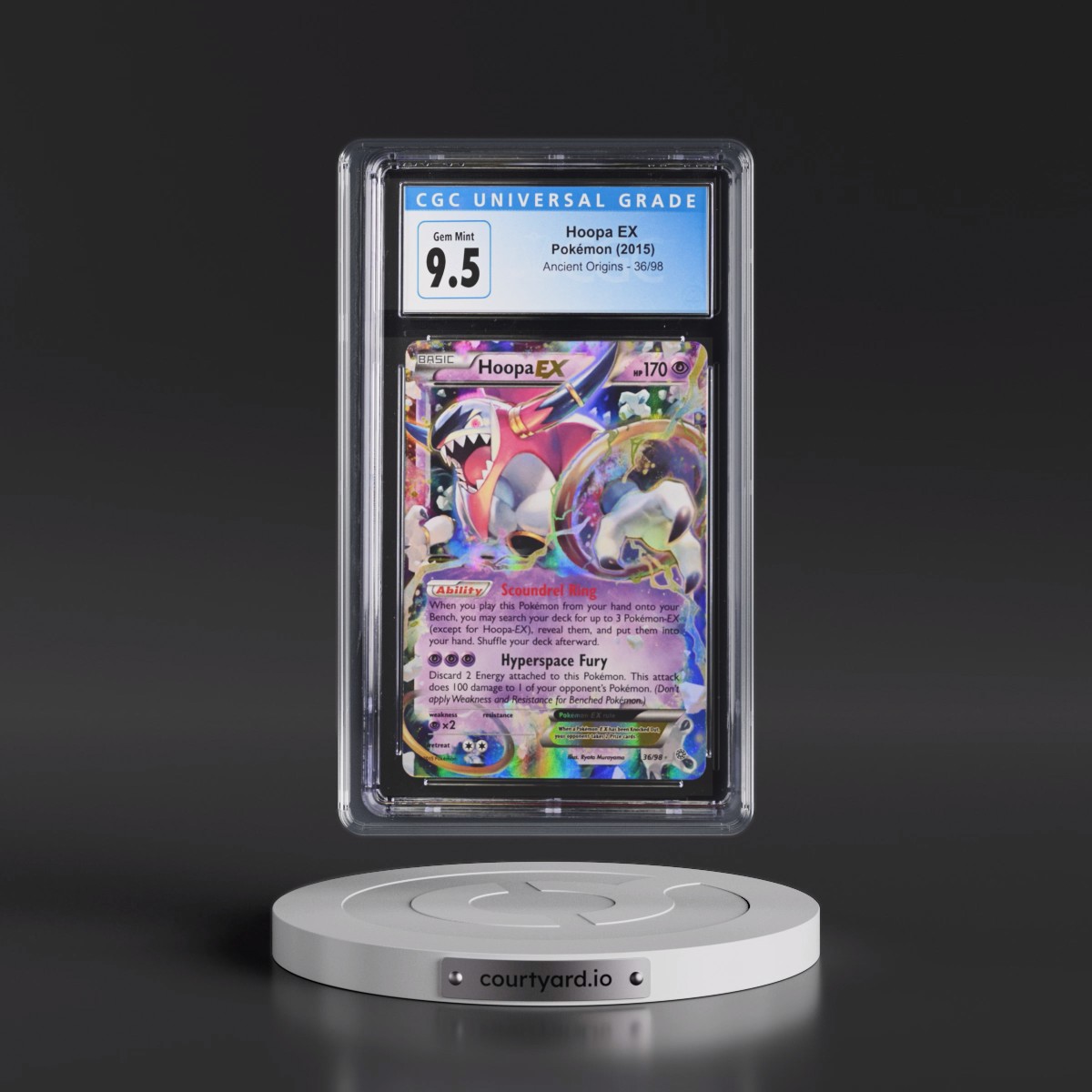 2015 Ancient Origins #36/98 Hoopa EX - Holo (CGC 10 GEM MINT)