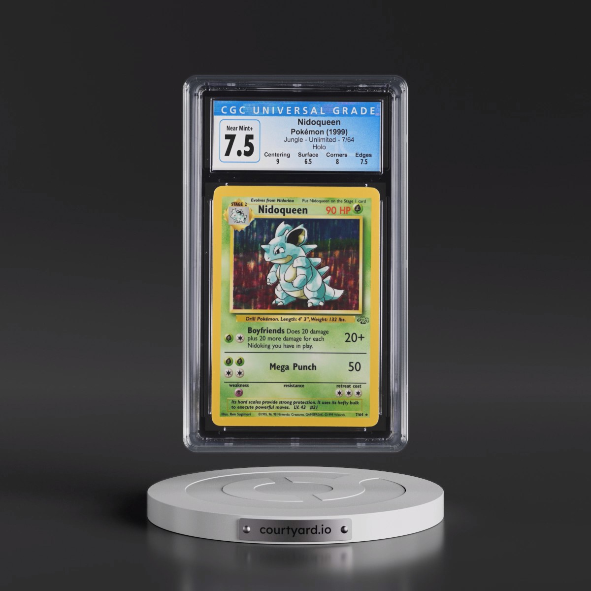 1999 Jungle #7/64 Nidoqueen - Holo (CGC 7.5 NM+)