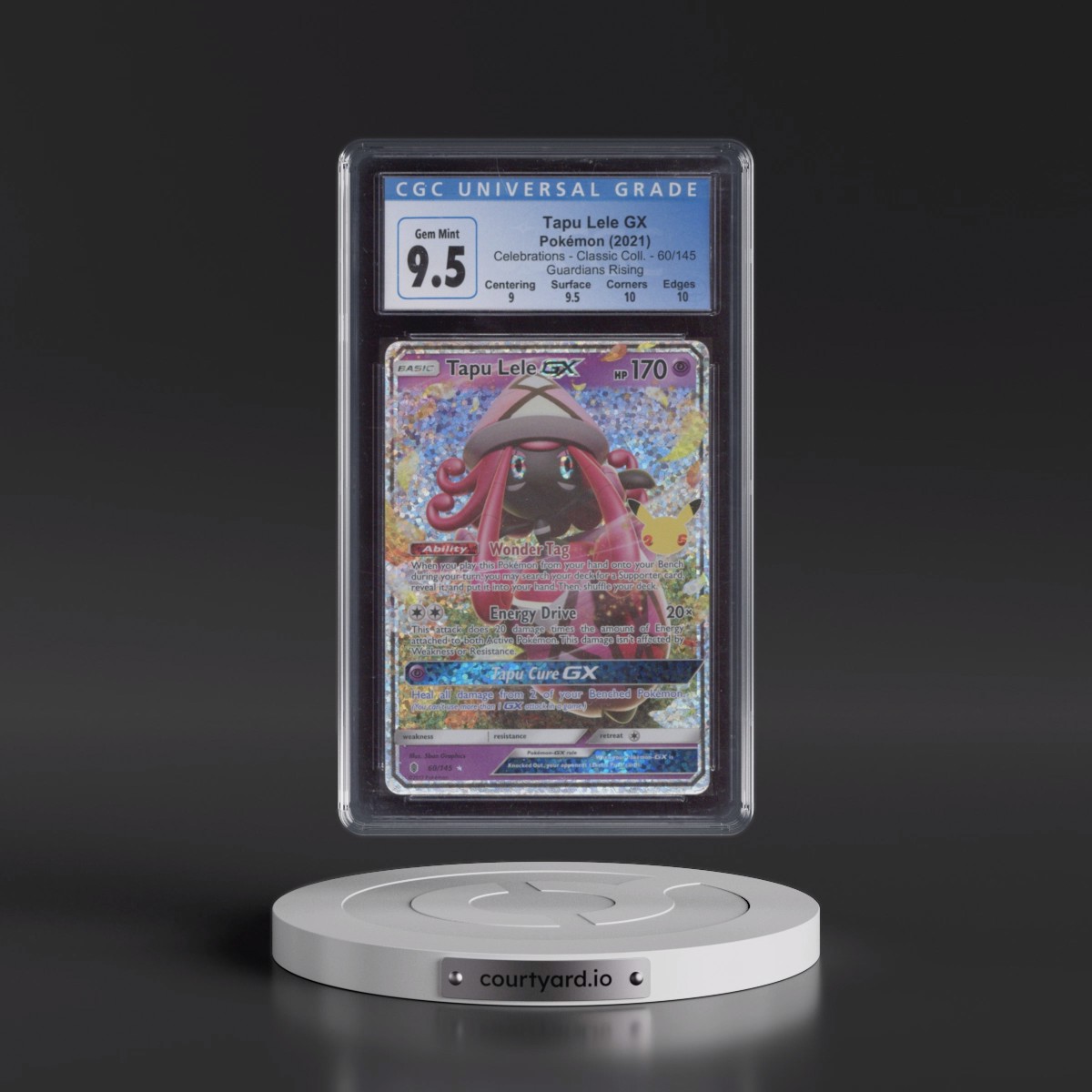 2021 Celebrations - Classic Collection #60/145 Tapu Lele GX - Guardians Rising Holo (CGC 10 GEM MINT)
