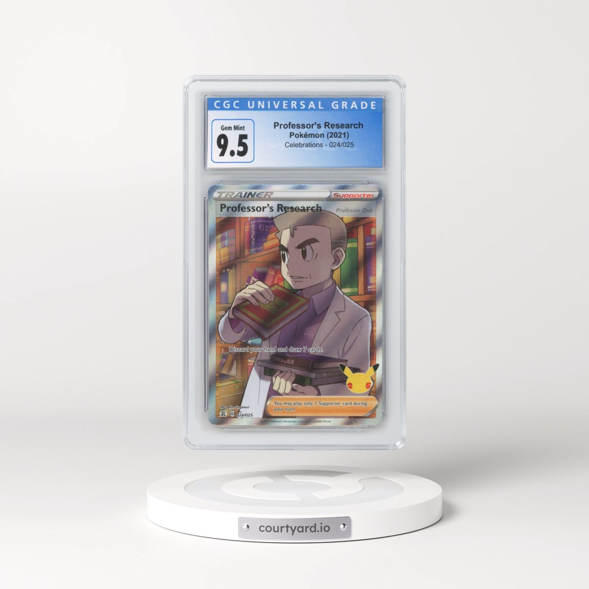 2021 Celebrations #024/025 Professor's Research - Ultra Rare Holo (CGC 10 GEM MINT)
