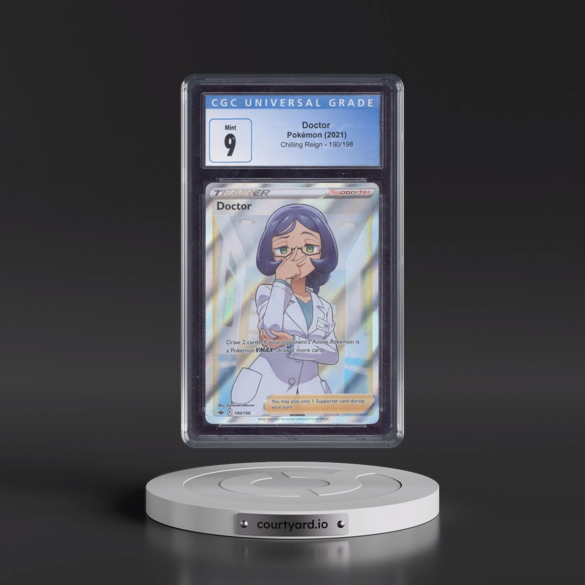 2021 Chilling Reign #190/198 Doctor - Ultra Rare Holo (CGC 9 MINT)