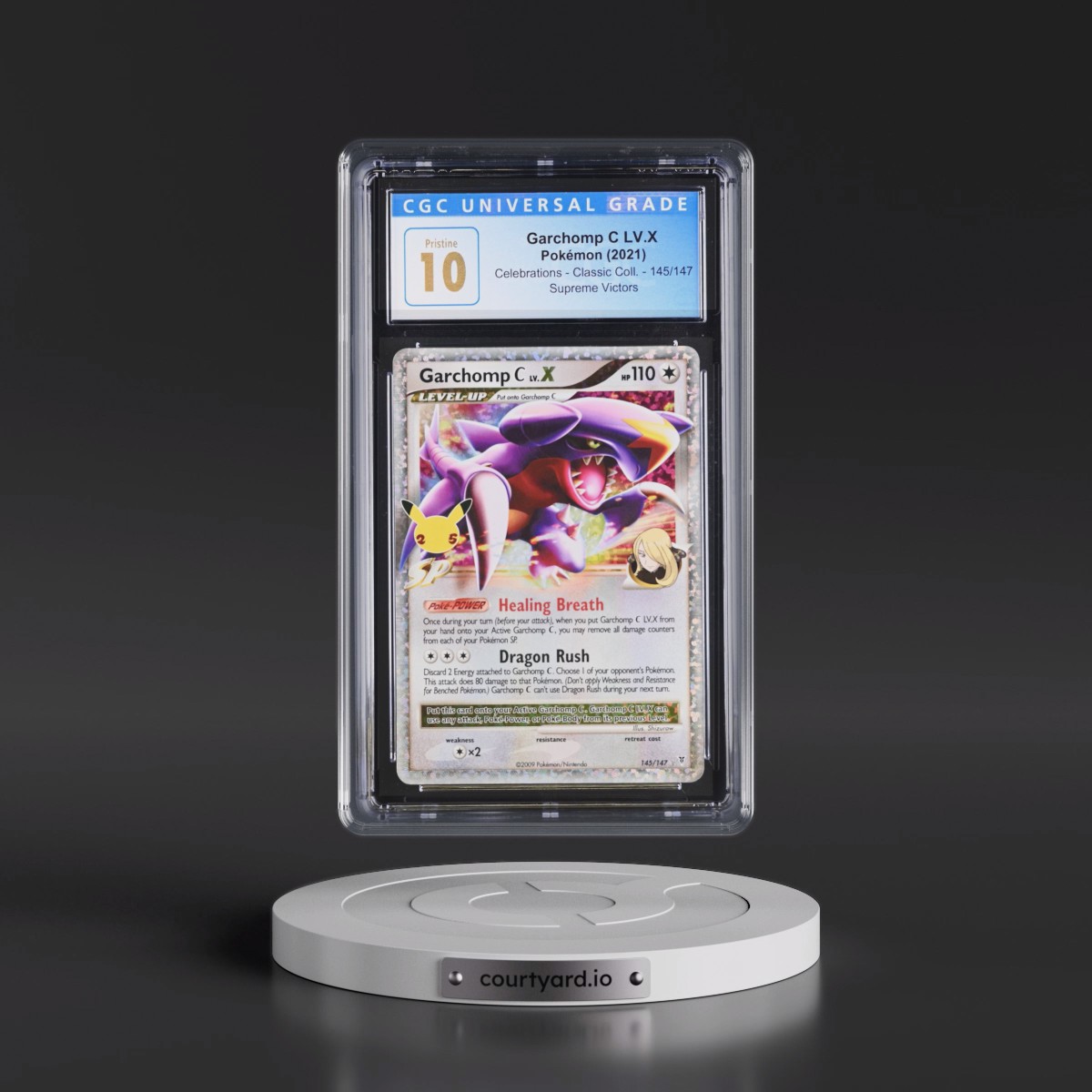 2021 Celebrations - Classic Collection #145/147 Garchomp C LV.X - Supreme Victors Holo (CGC 10 PRISTINE)