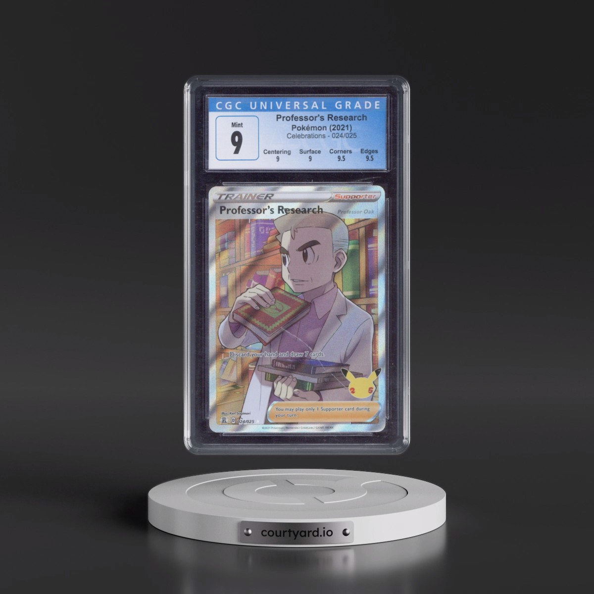 2021 Celebrations #024/025 Professor's Research - Ultra Rare Holo (CGC 9 MINT)
