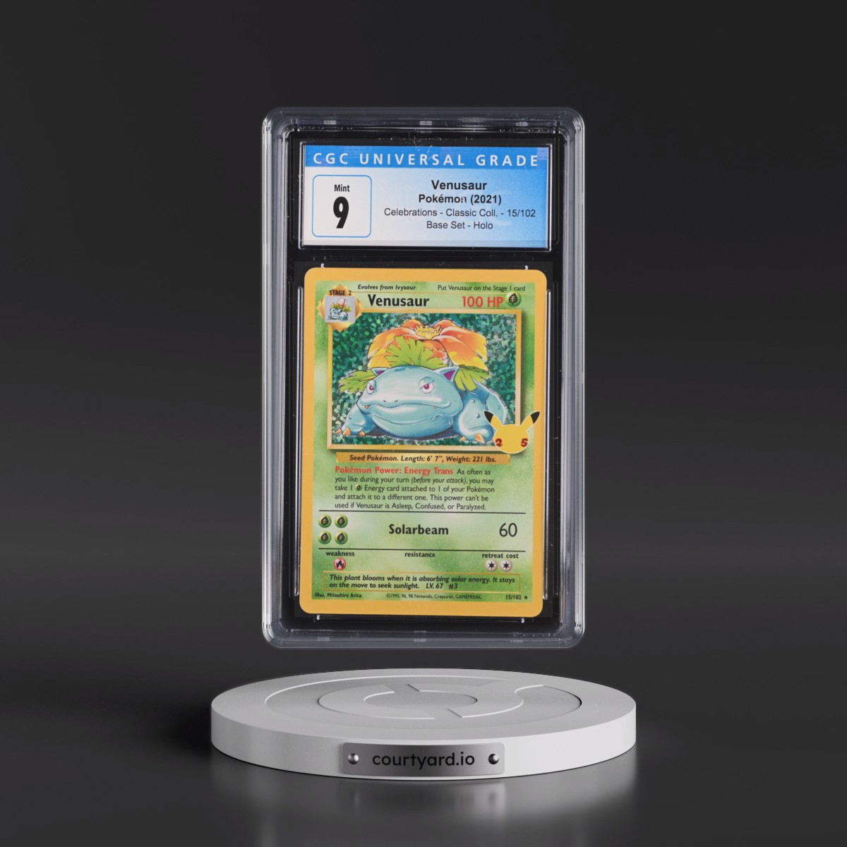 2021 Celebrations - Classic Collection #15/102 Venusaur - Base Set Holo (CGC 9 MINT)