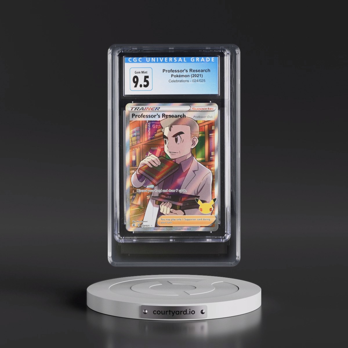 2021 Celebrations #024/025 Professor's Research - Ultra Rare Holo (CGC 10 GEM MINT)