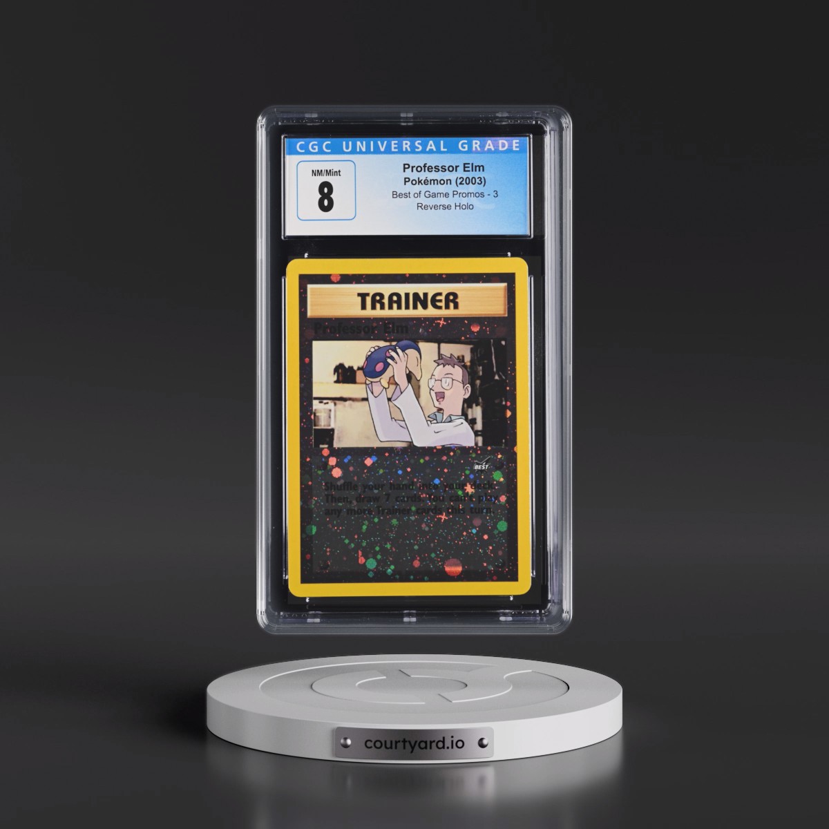 2003 Best of Game Promos #3 Professor Elm - Reverse Holo (CGC 8 NM-MT)