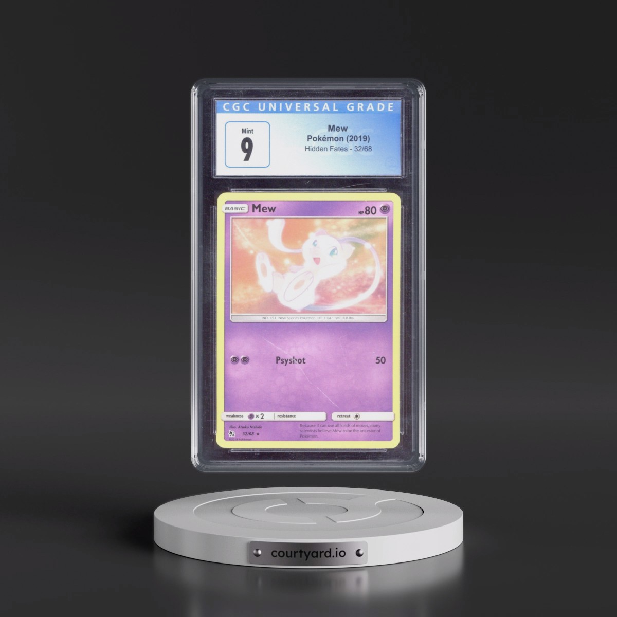 2019 mew pokemon card 2019 Pokemon 2019 World Championships Deck: Pikarom Judge 76 Mew PSA 9