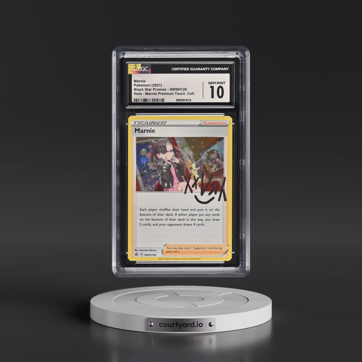 2017 Black Star Promos - Sword & Shield #SWSH120 Marnie - Marnie Premium Tournament Collection (Holo) (CGC 10 GEM MINT)