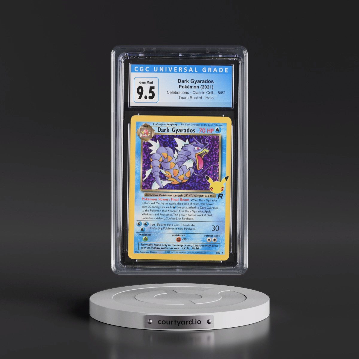 2021 Celebrations - Classic Collection #8/82 Dark Gyarados - Team Rocket Holo (CGC 10 GEM MINT)