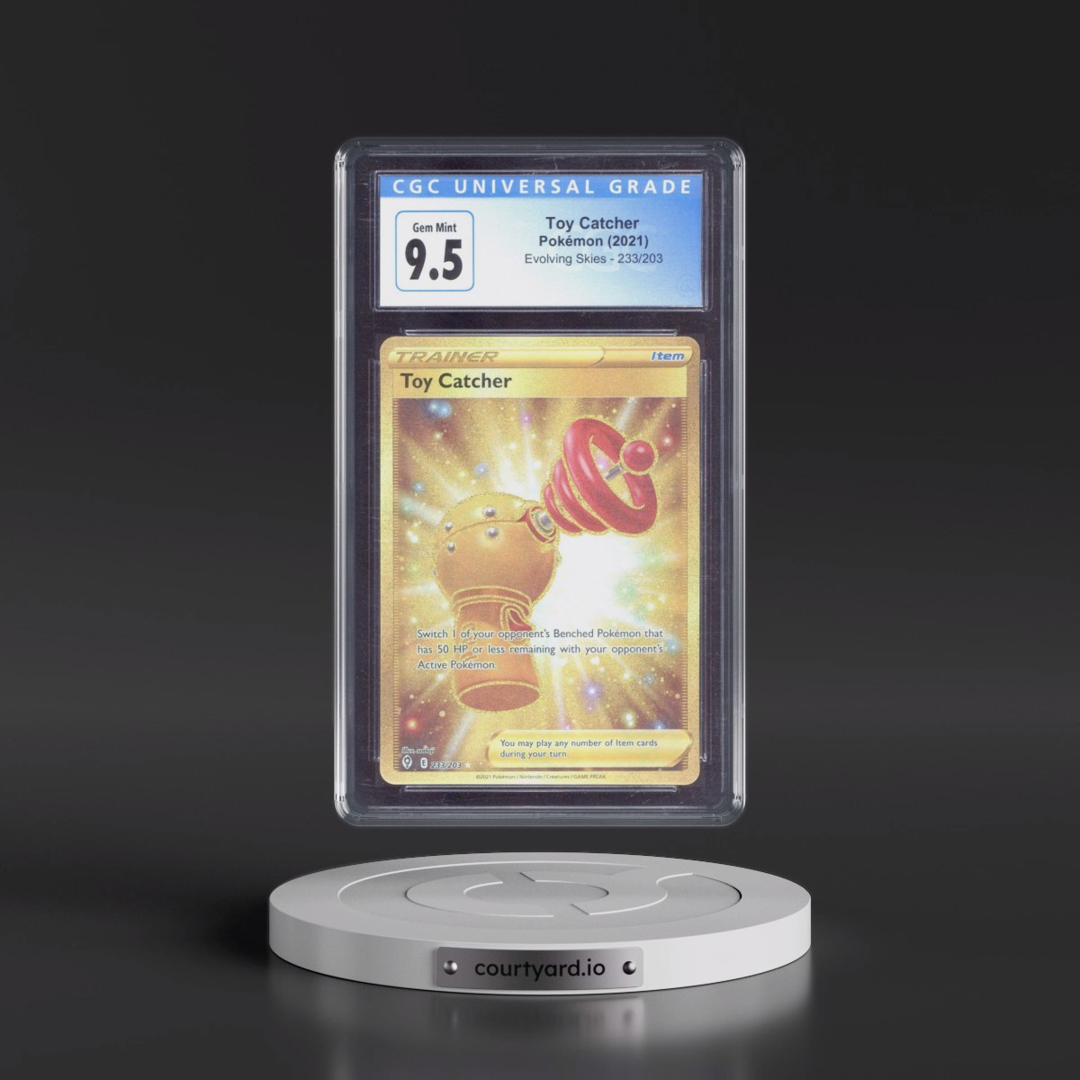 gold toy catcher pokemon card - Counter 264/182 - Paradox Rift - Hyper Rare - Foil RaritySecret Rare Card TypeTrainer Hit Points0 HP FormItem Courtyard | Digital Packs, Physical