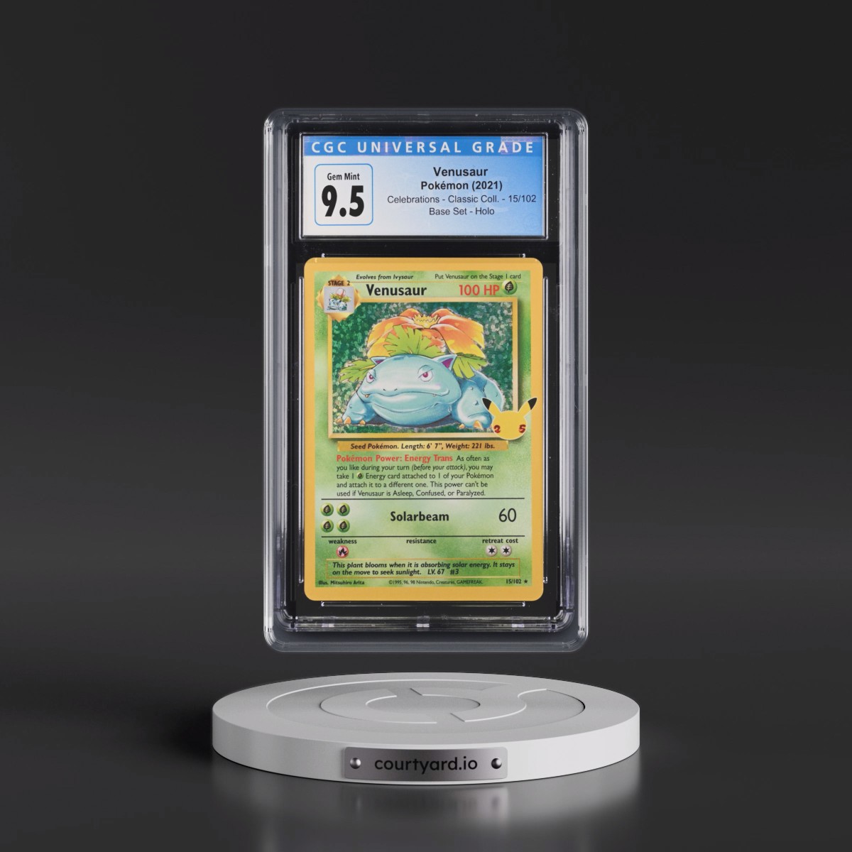 2021 Celebrations - Classic Collection #15/102 Venusaur - Base Set Holo (CGC 10 GEM MINT)
