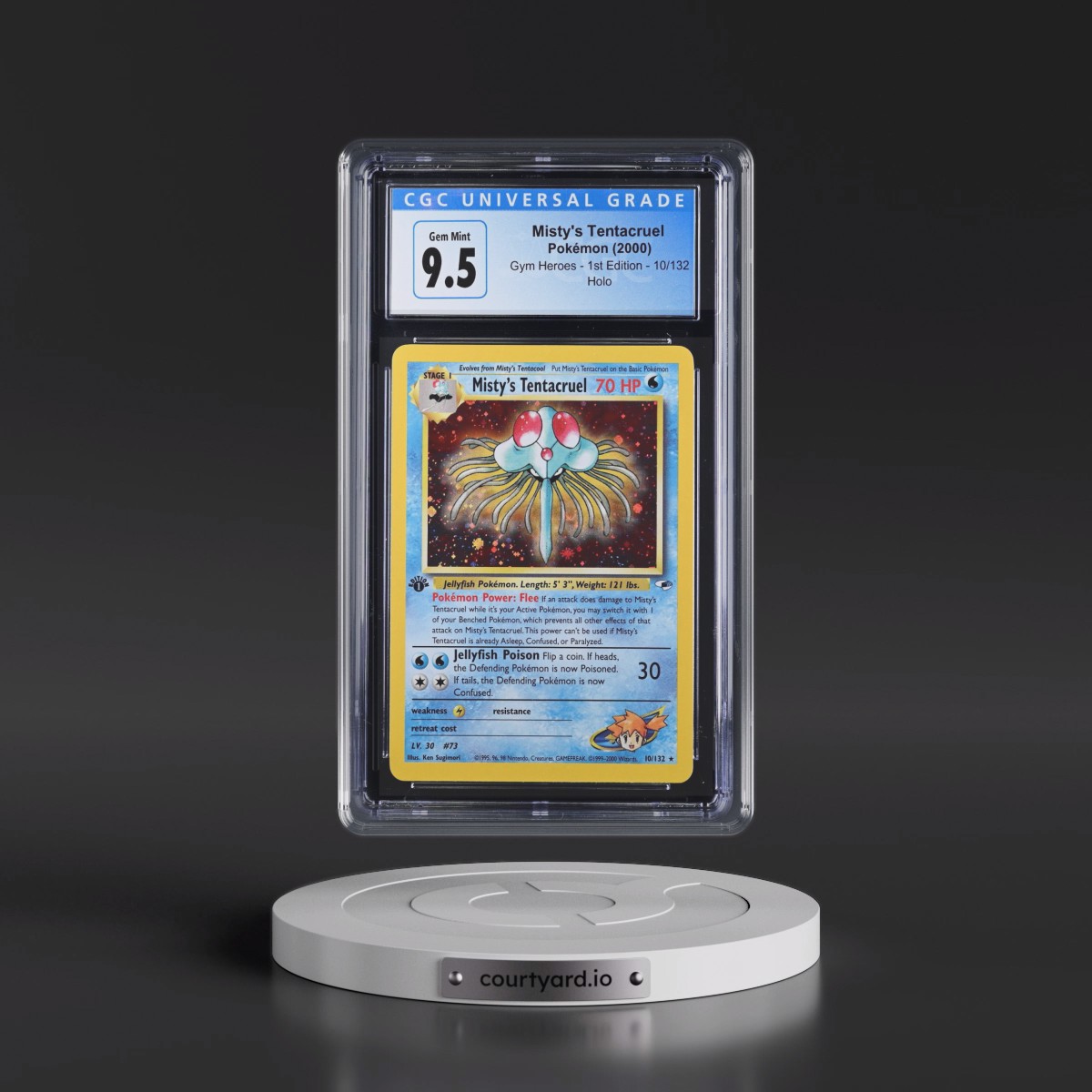 2000 Gym Heroes #10/132 Misty's Tentacruel - 1st Edition Holo (CGC 10 GEM MINT)