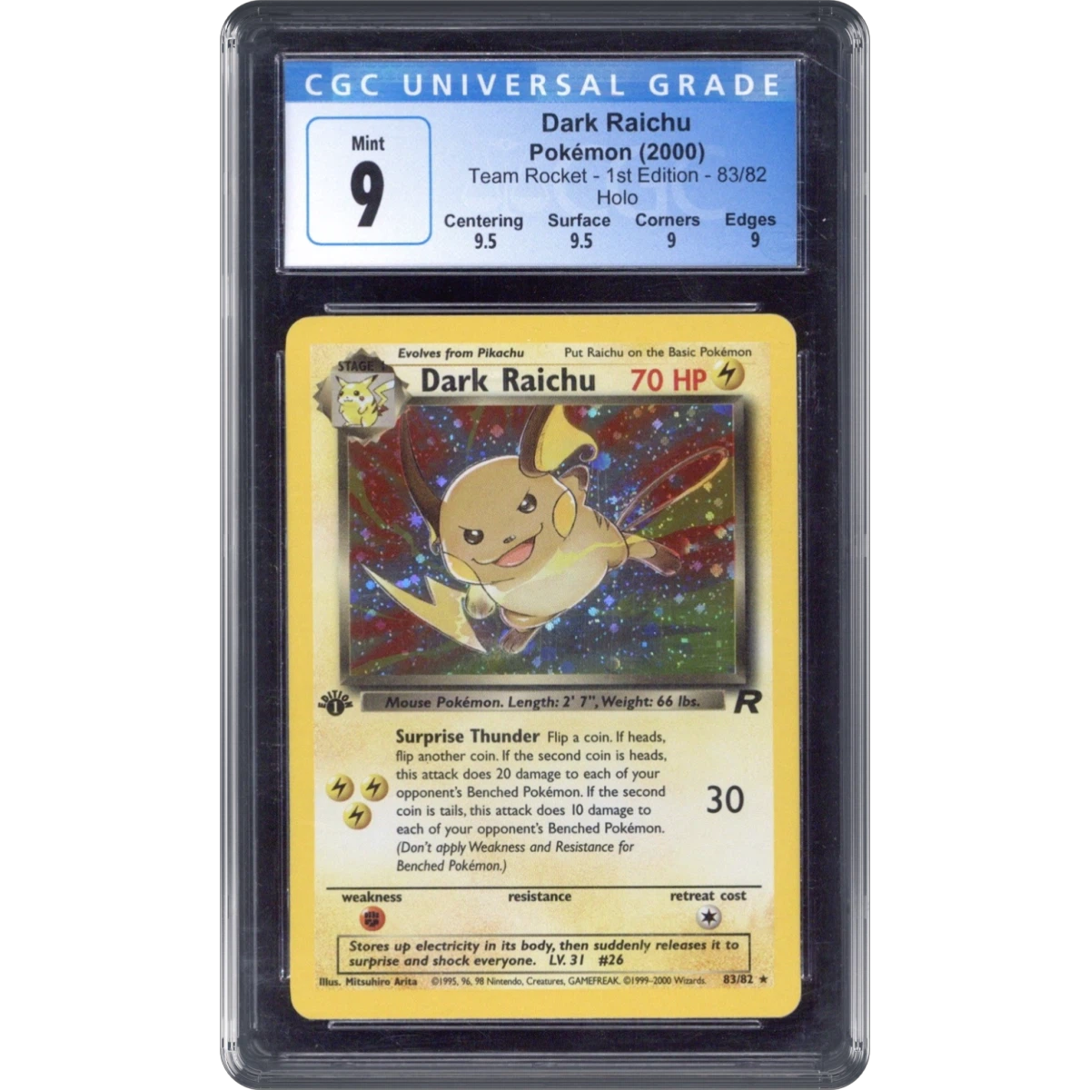 Dark Raichu card artwork