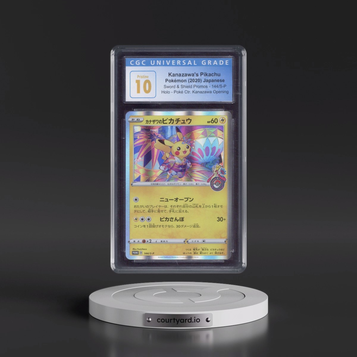 2019 Sword & Shield Promos #144/S-P Kanazawa's Pikachu - Pokémon Center Kanazawa Opening (Holo) (CGC 10 PRISTINE)
