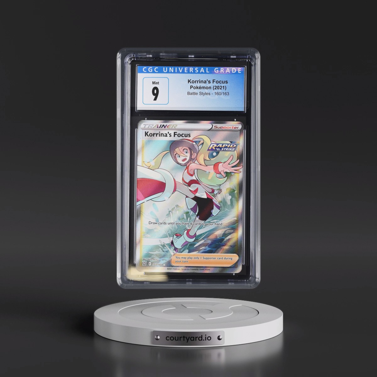 2021 Battle Styles #160/163 Korrina's Focus (CGC 9 MINT)