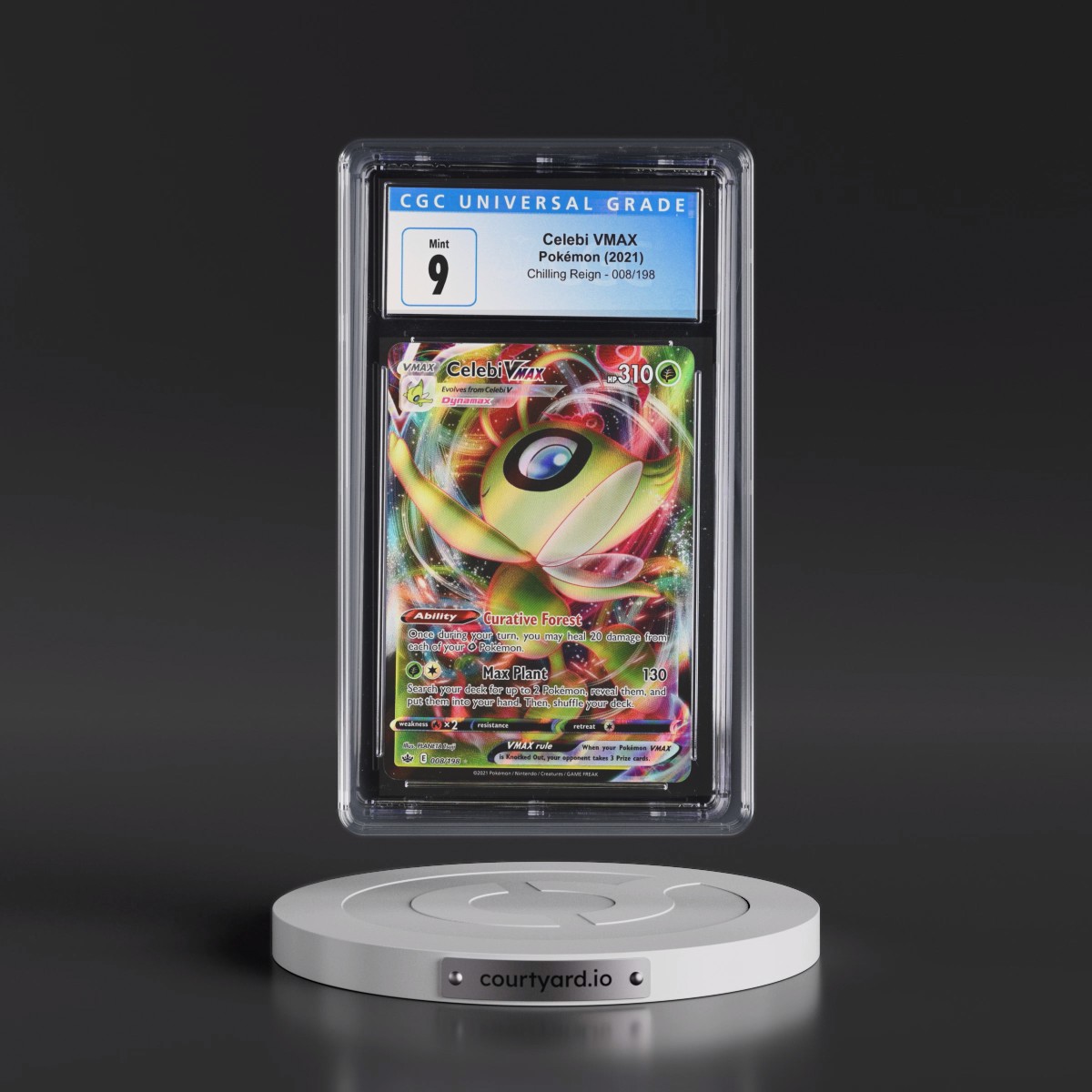 2021 Chilling Reign #008/198 Celebi VMAX - Holo (CGC 9 MINT)