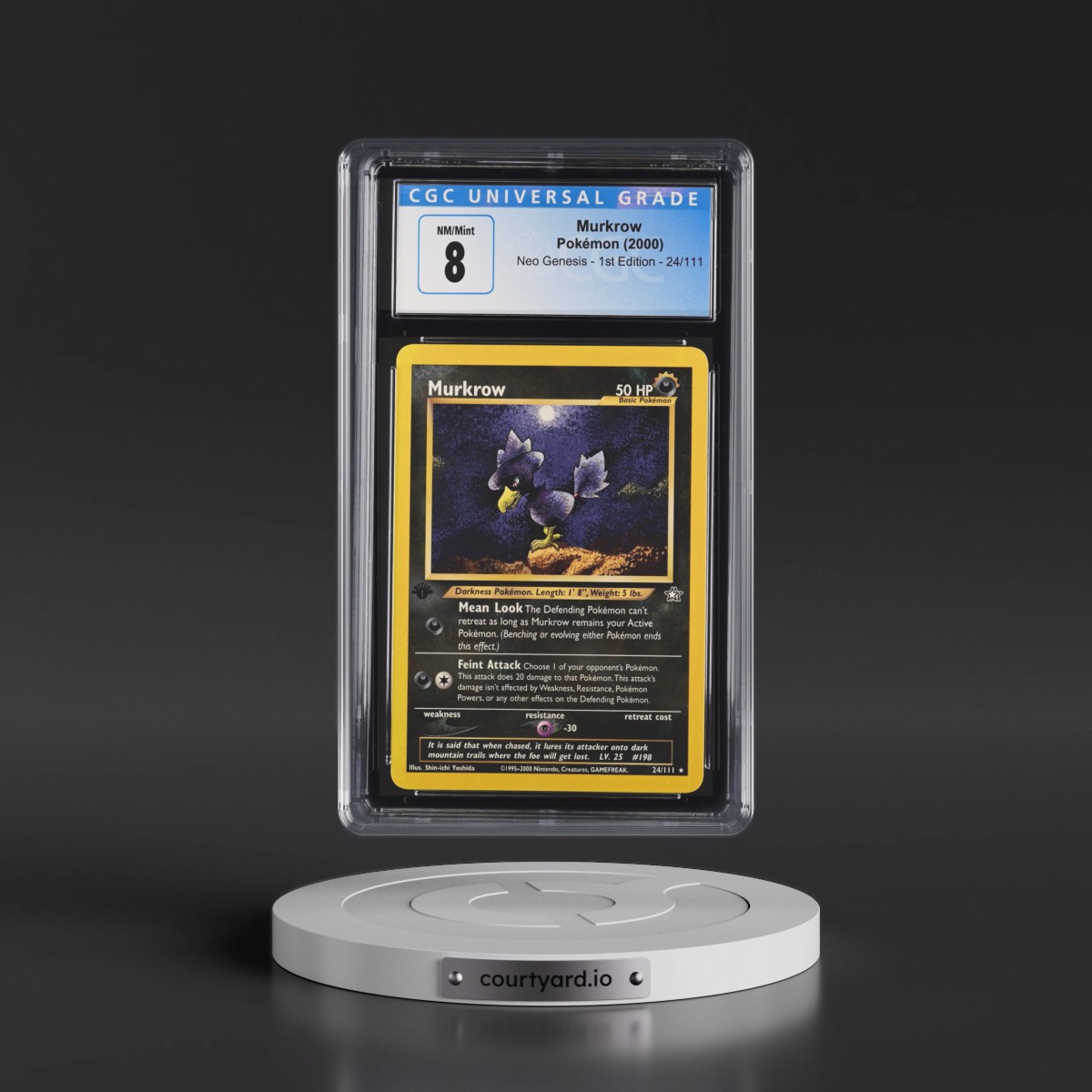 2000 Neo Genesis #24/111 Murkrow - 1st Edition (CGC 8 NM-MT)