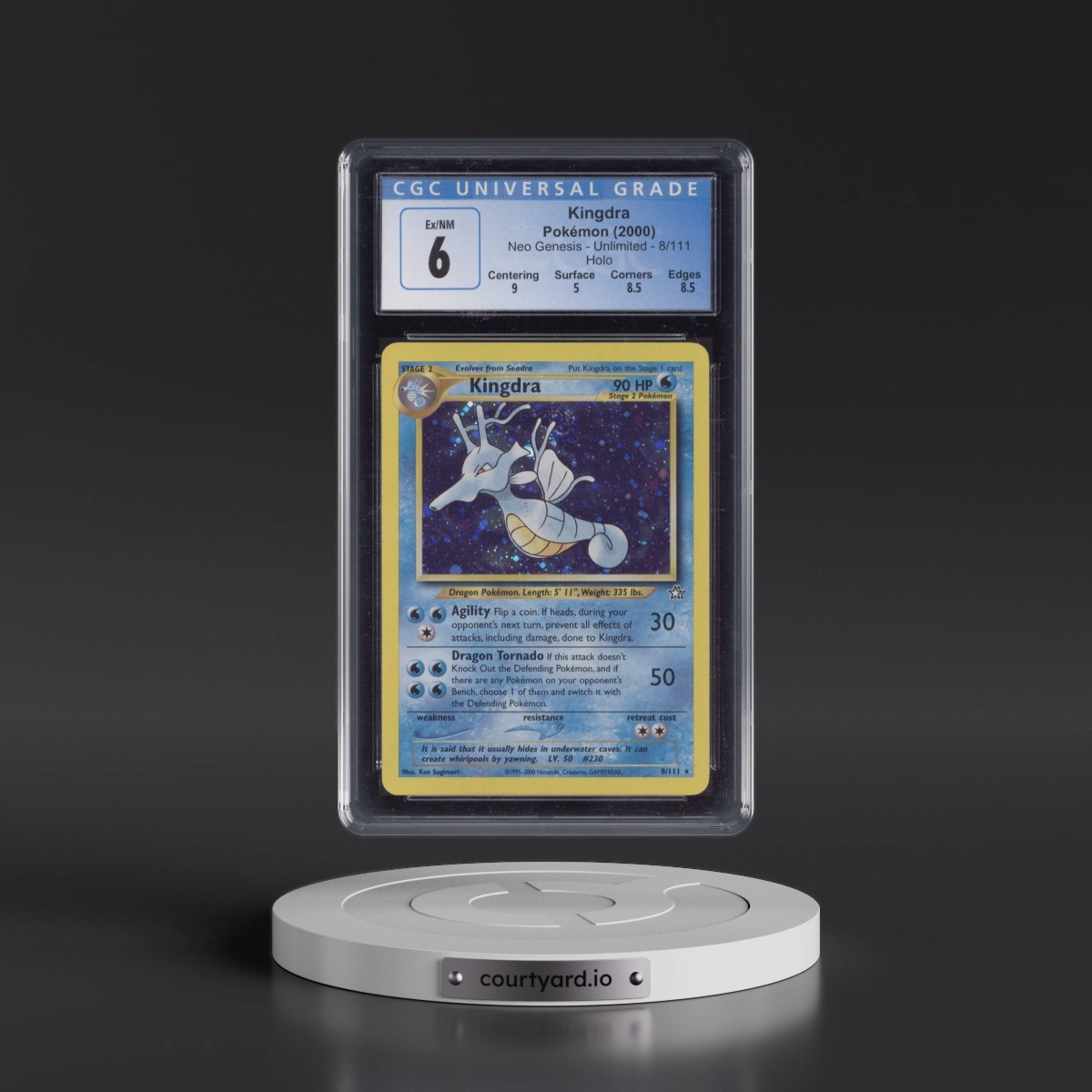 2000 Neo Genesis #8/111 Kingdra - Holo (CGC 6 EX-NM)