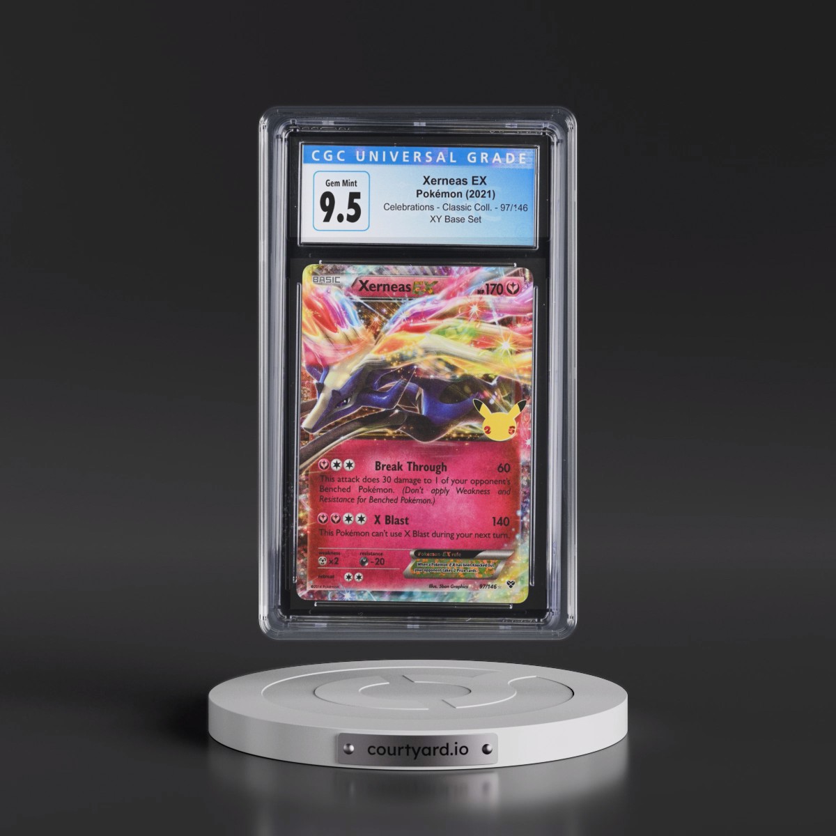 2021 Celebrations - Classic Collection #97/146 Xerneas EX - XY Base Set Holo (CGC 10 GEM MINT)