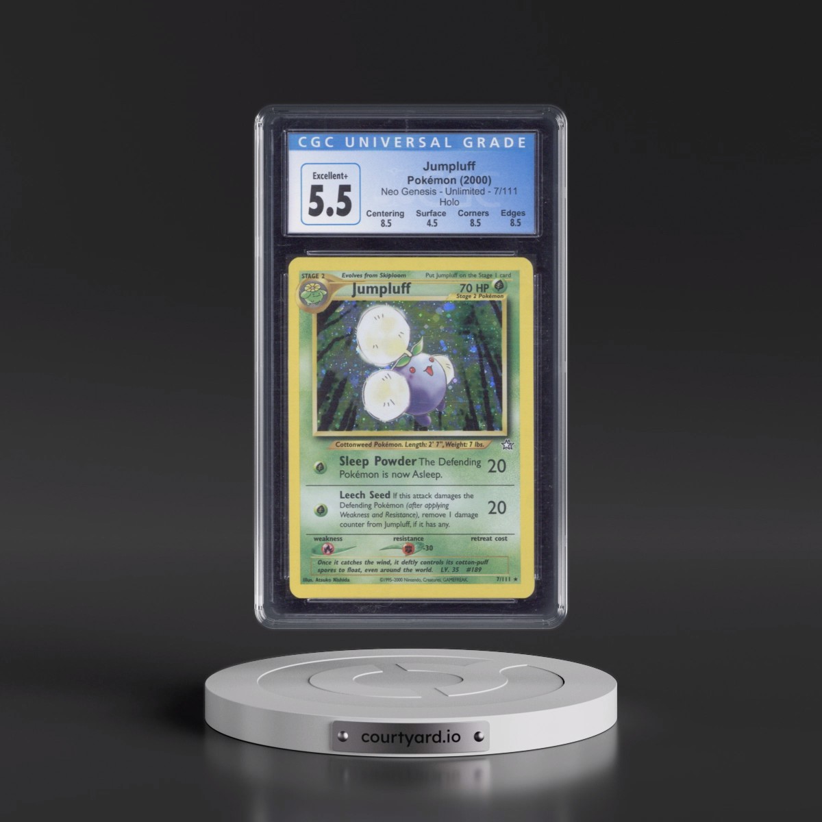 2000 Neo Genesis #7/111 Jumpluff - Holo (CGC 5.5 EX+)