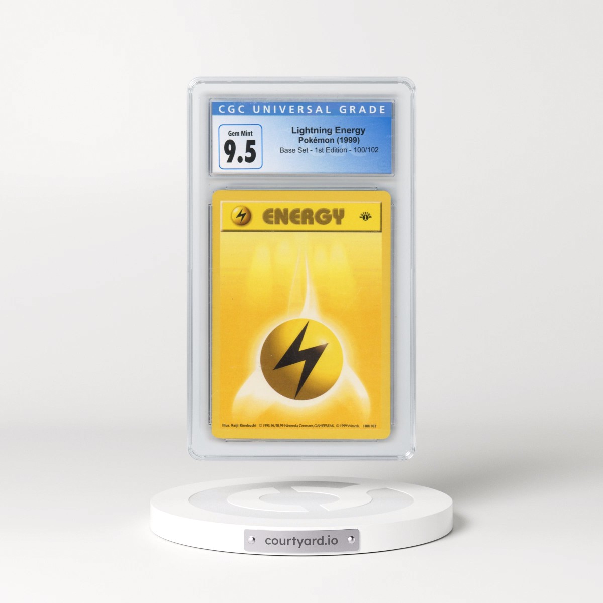 1999 Base Set #100/102 Lightning Energy - 1st Edition 1st Edition (CGC 10 GEM MINT)