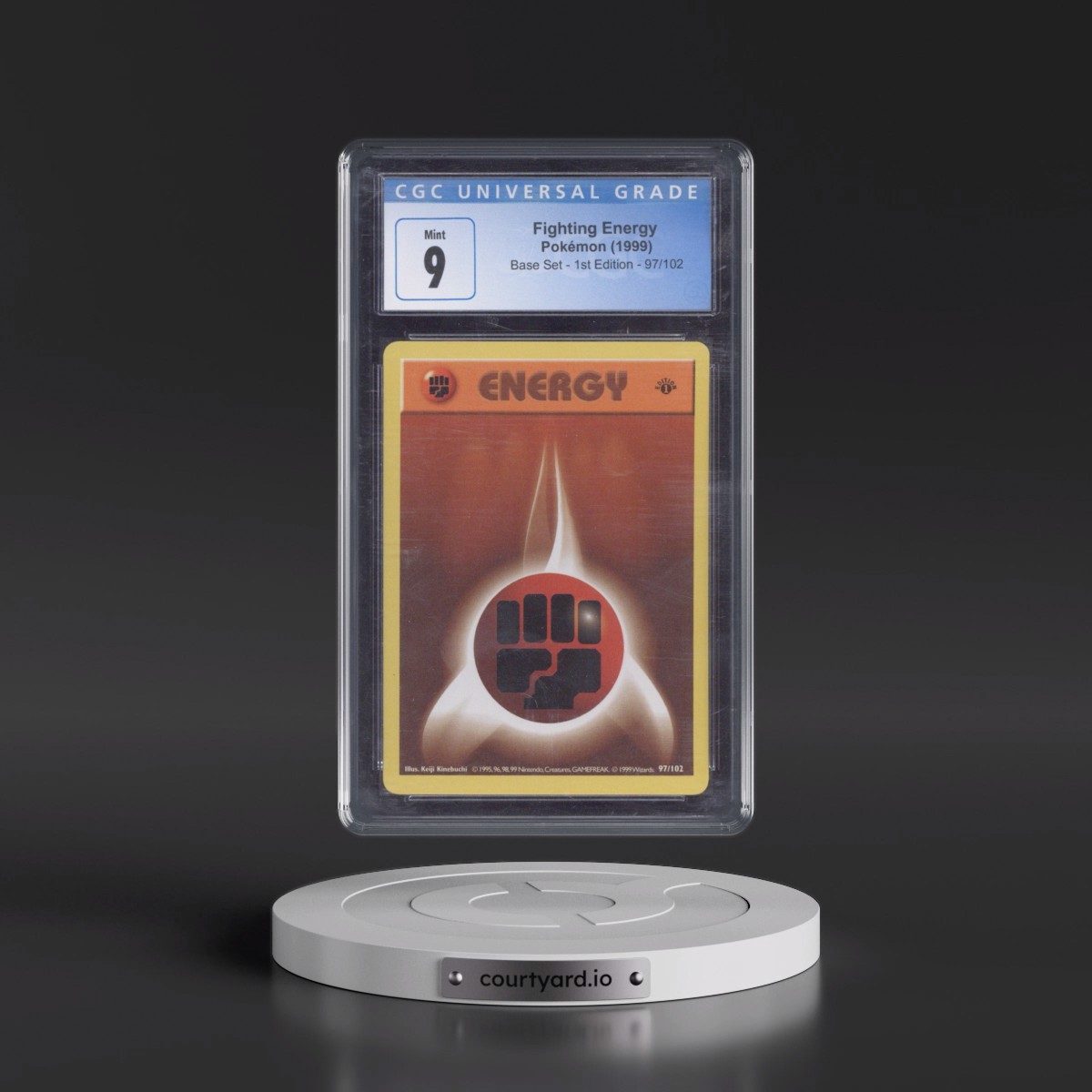 1999 Base Set #97/102 Fighting Energy - 1st Edition 1st Edition (CGC 9 MINT)