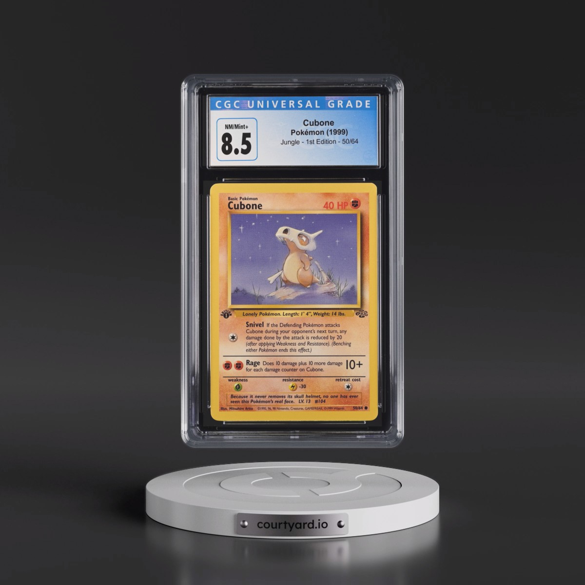 1999 Jungle #50/64 Cubone - 1st Edition 1st Edition (CGC 8.5 NM-MT+)
