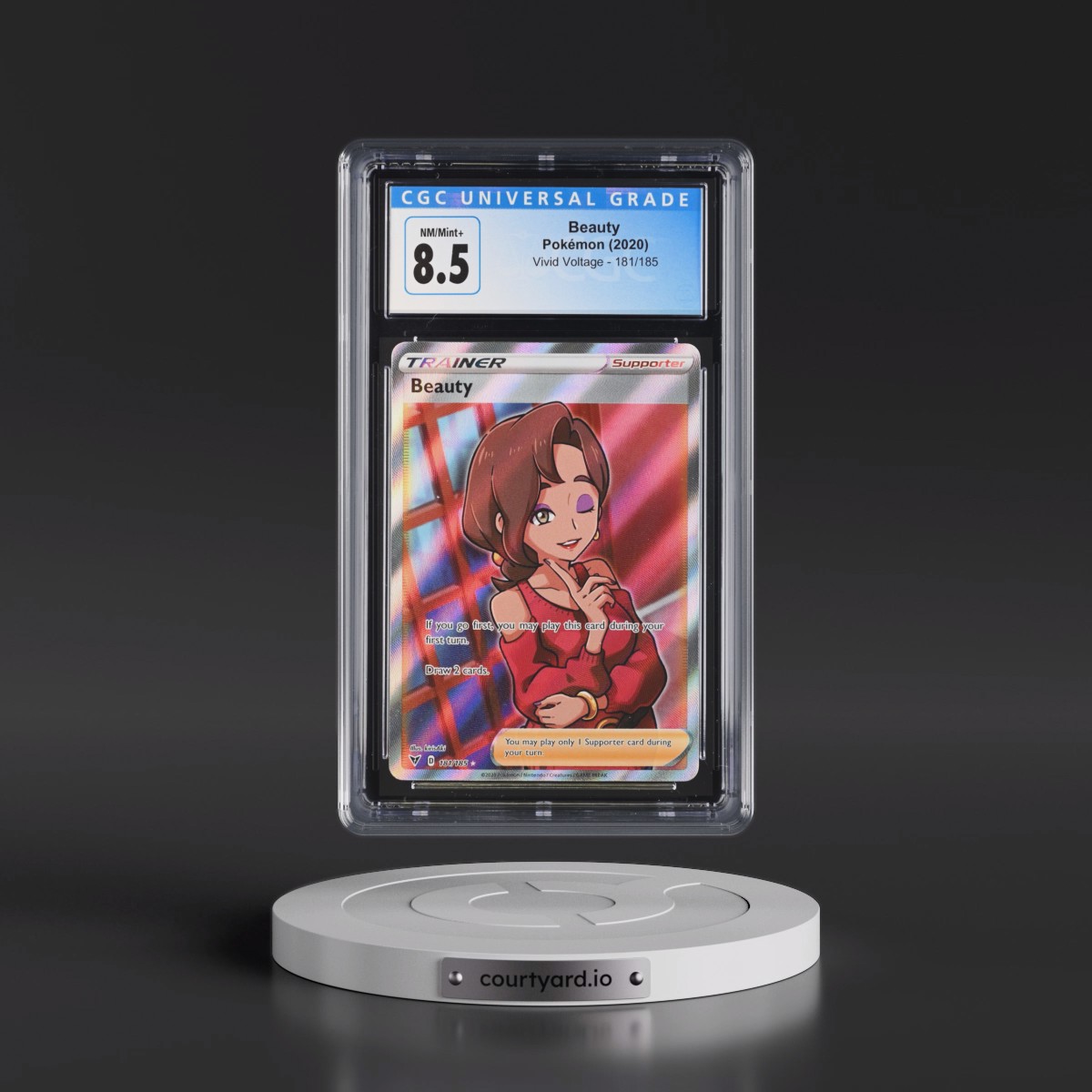 2020 Vivid Voltage #181/185 Beauty - Ultra Rare Holo (CGC 8.5 NM-MT+)