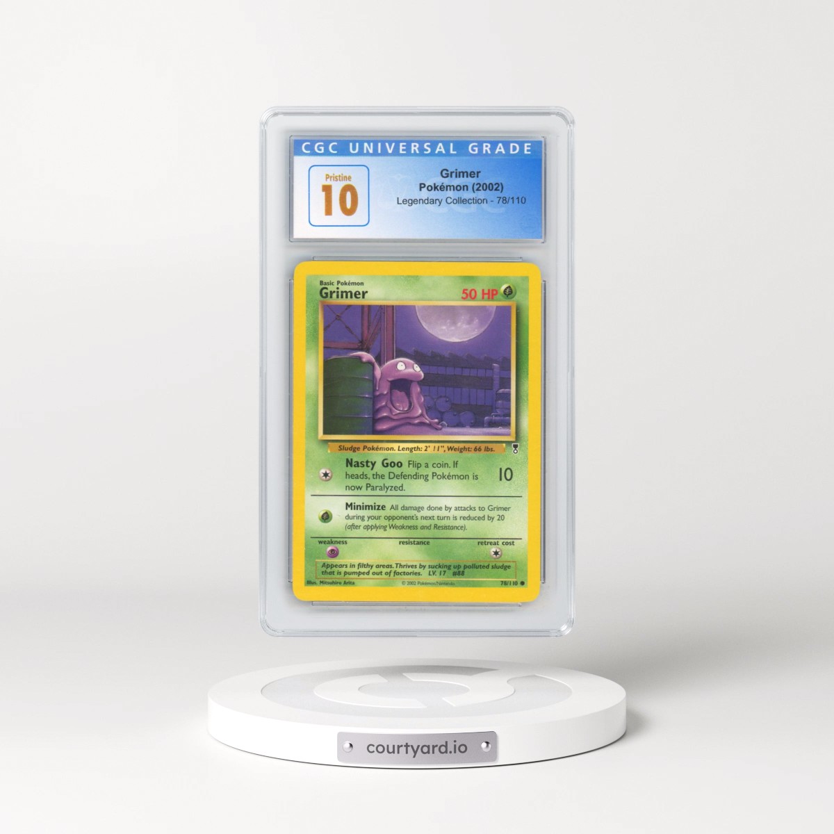 2002 Legendary Collection #78/110 Grimer (CGC 10 PRISTINE)