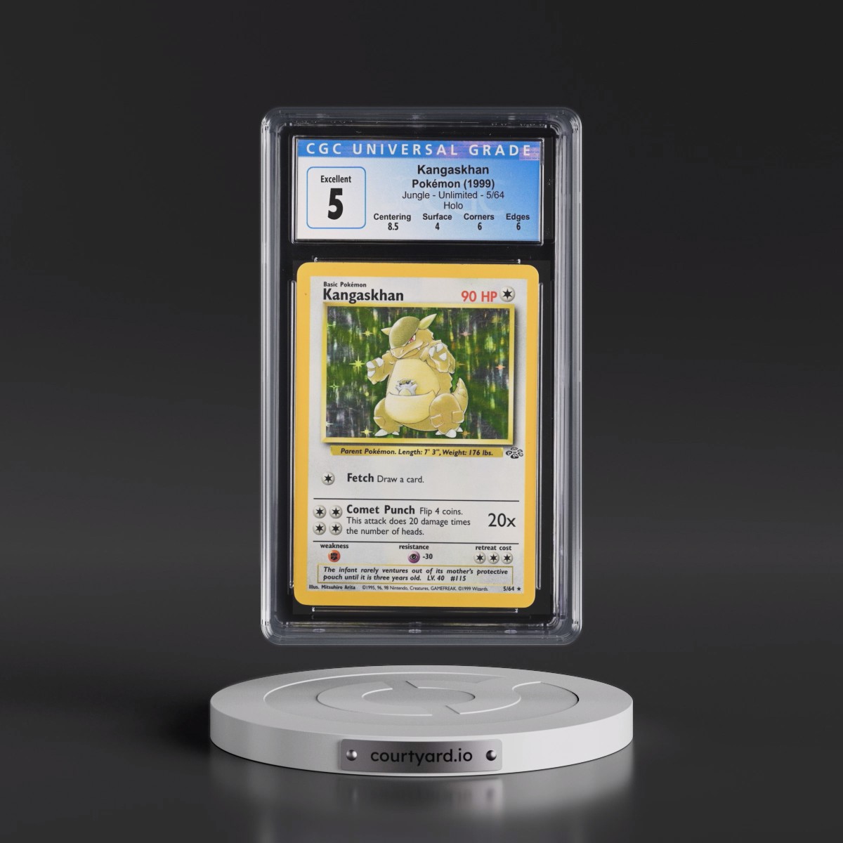1999 Jungle Kangaskhan - Holo #5/64 CGC 5